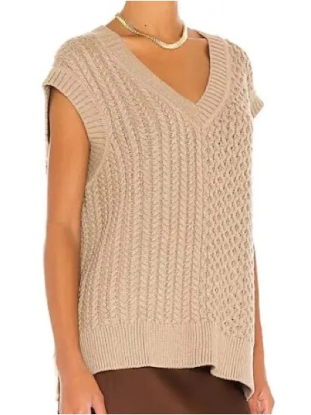 L’Acadamie Hara Sweater Vest in Tamarind Small